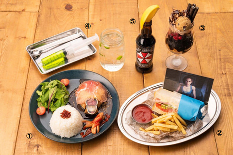 バイオハザード BIOHAZARD ジル コースター 特典 カプコンカフェ