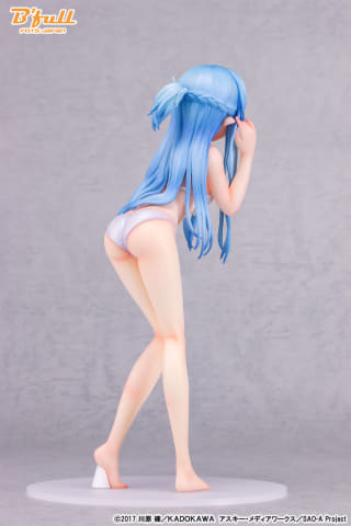 真っ白な水着を纏い前屈みでポージング！「SAO」より、「アスナ