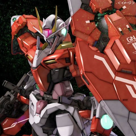 赤く染められたダブルオーガンダム「PG 1/60 ダブルオーガンダム