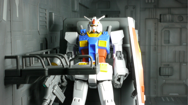 RX-78-02 ガンダム ポーズ集2。「Realistic Model Series １/144ホワイトベースカタパルトデッキRenewal edition」を使って出撃を待つガンダムを再現してみた!
