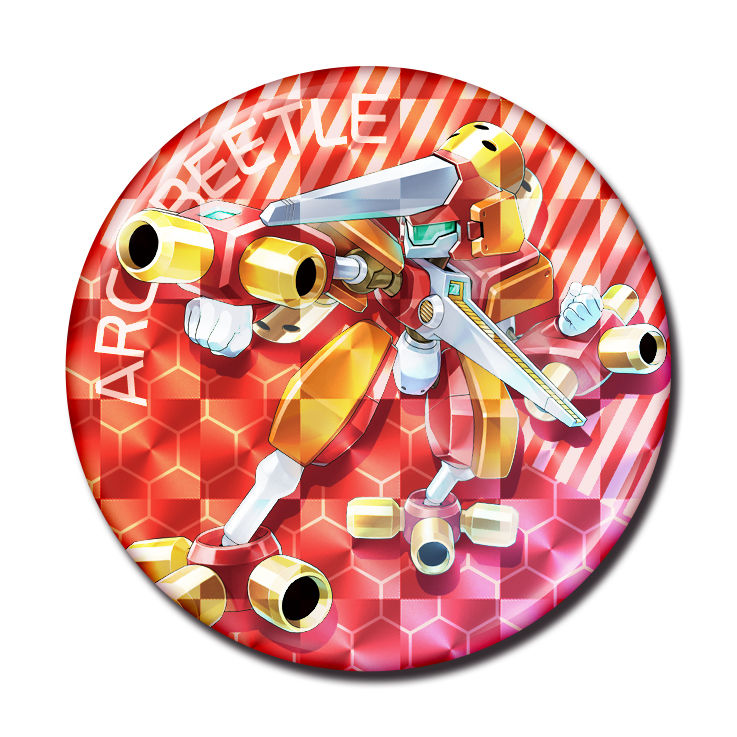 メダロット缶バッジ「アークビートル」限定ホログラムデザイン