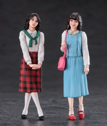 80年代ファッション&ヘアスタイルの女性が1/24サイズでキット化