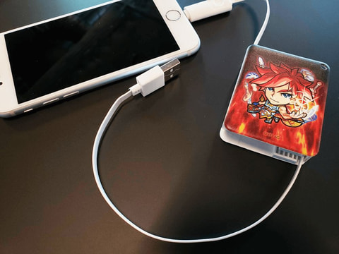 モンスト」のエクスカリバーがケーブルをスマートに収納！ 「巻き取り