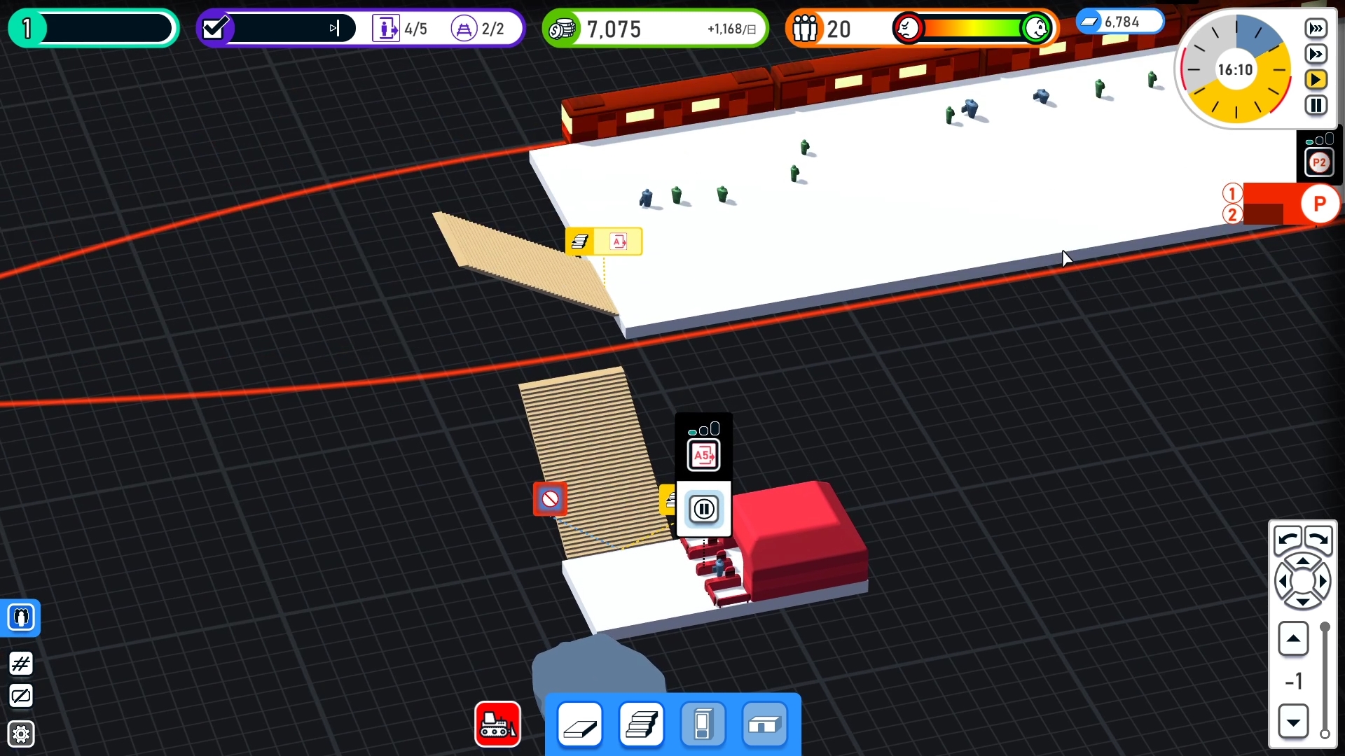 駅がオープンすると利用客が入り口から駅へ、地下鉄から出口へと向かい歩き始める。見ているだけでも面白いが、利用客に不満がないかもチェックしよう