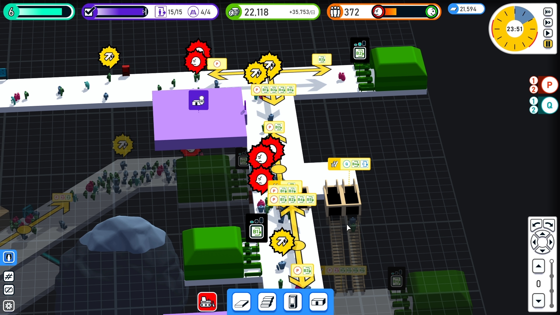 突如、駅のそこかしこに不満を訴える利用客が。怒っている人をクリックしてその原因を探り、問題を解決していく