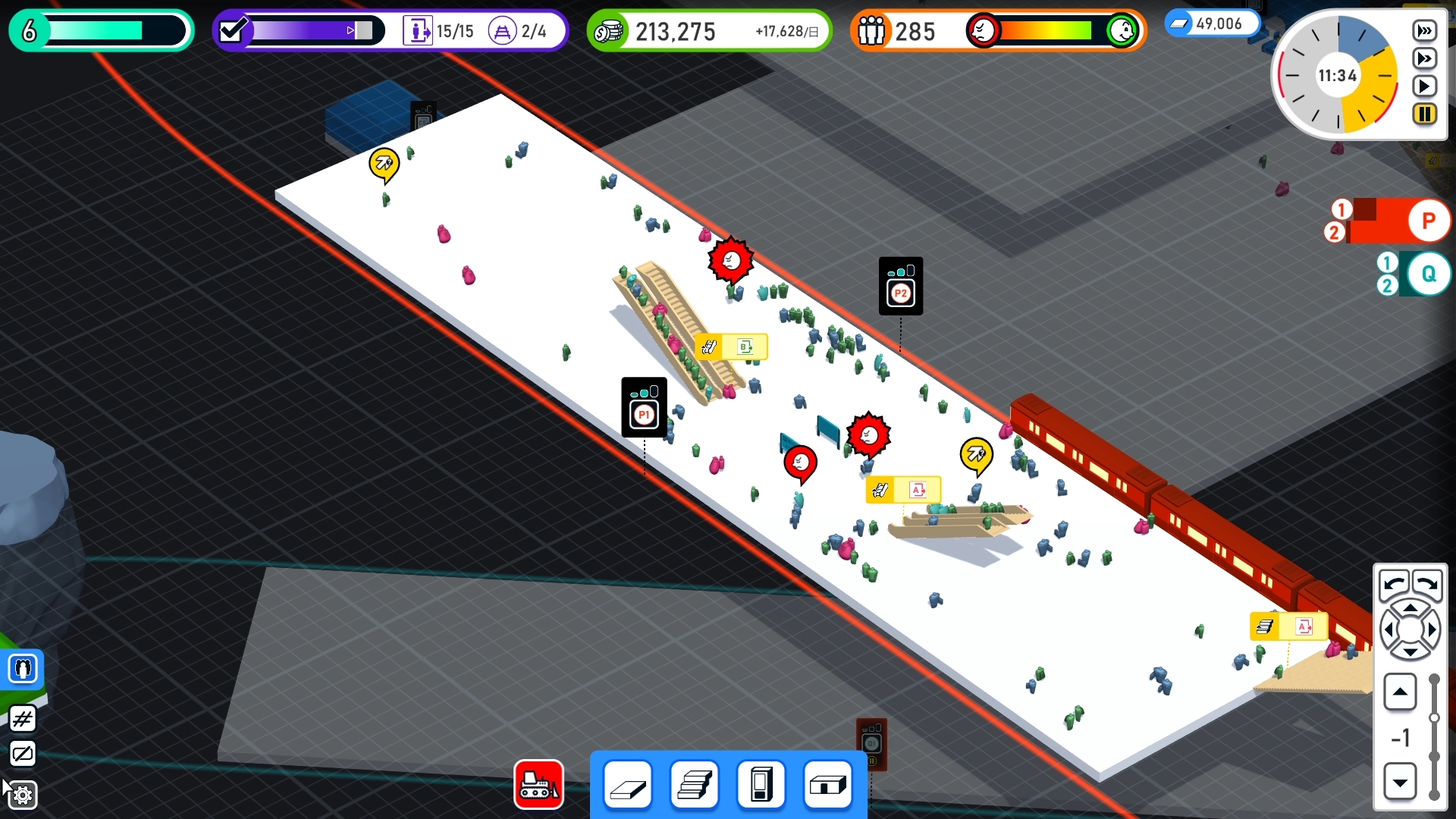 方向案内や自動販売機、トイレなど、地下鉄にあって当たり前の施設を置かない駅はいい駅とは言えない。利用客側の視点に立った設備投資が必要だ