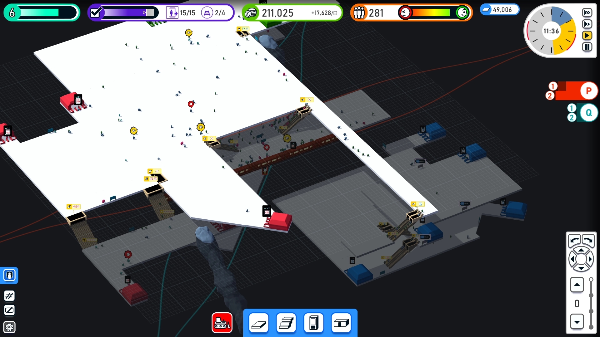 「地下鉄駅の設計と経営」という稀有なテーマに着目した本作。利便性の高い駅を作って利用客を増やし利益を上げよう。ちなみに本作はかなり自由度の高い設計ができるので、利便性を追求するもよし、見た目にこだわるもよし。楽しい駅長ライフを過ごそう！