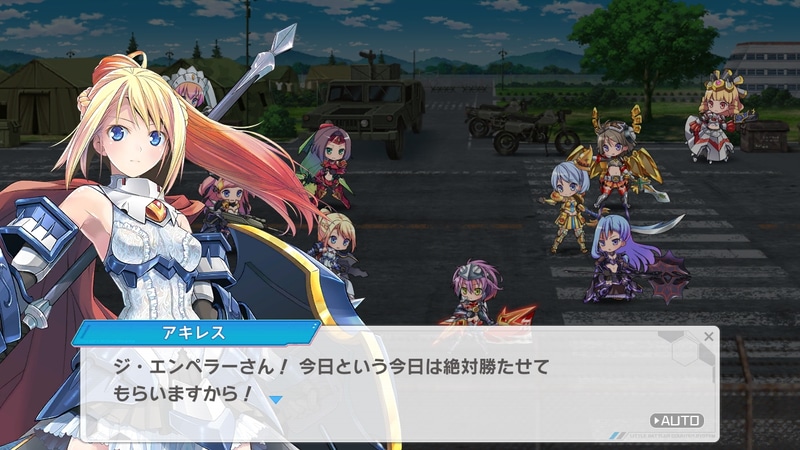 「アキレス」と「ジ・エンペラー」は過去作でもライバル関係にあり、その設定が装甲娘たちに反映されている