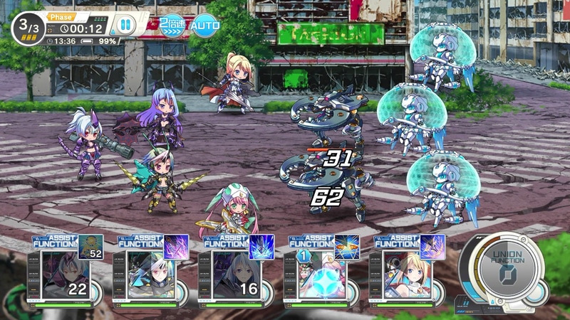 通常攻撃が自動で行なわれる本作では、キャラのちょこまかした動きが何とも愛らしい