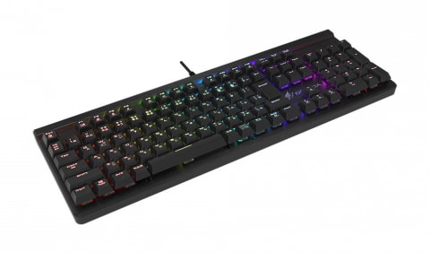 RGBライト搭載青軸メカニカルキーボード「GX-KB01K-BRGB」が恵安より5