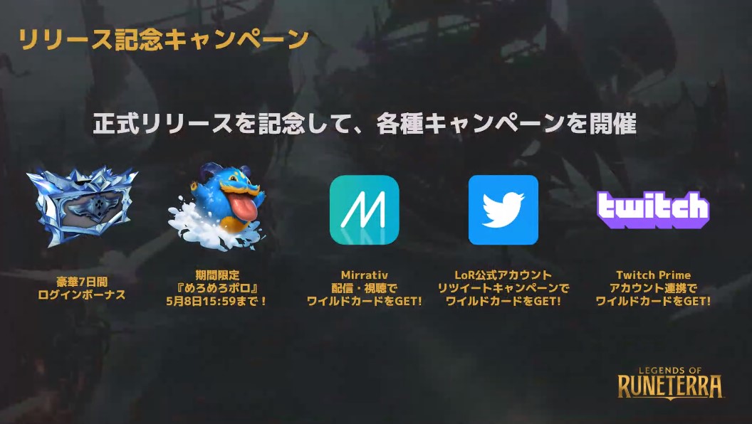 リリース記念キャンペーン