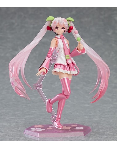 桜をイメージしたアクションフィギュア「figma 桜ミク」と「桜ミク」の