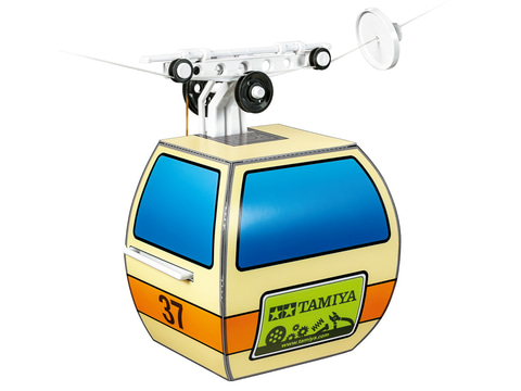 タミヤからロープウェイ模型「ゴンドラ工作セット」が登場。モーター