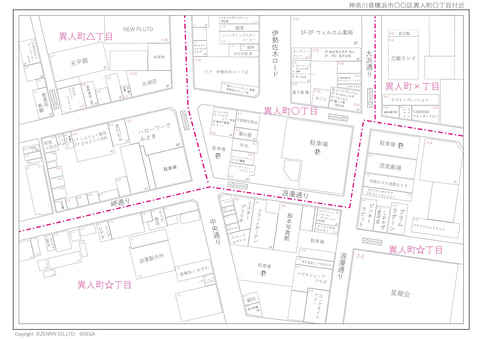 ゼンリンが「龍が如く7」の舞台となる伊勢佐木異人町の住宅地図を公開