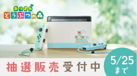マイニンテンドーストア、「あつまれ どうぶつの森セット」抽選販売の