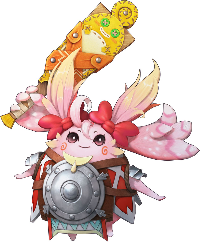 キノの母親代わりでしっかり者。可愛いらしい見た目に反して、戦闘ではなかなかのパワータイプ