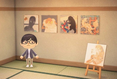 あつまれ どうぶつの森」、太田記念美術館が妖怪を描いた浮世絵のマイ