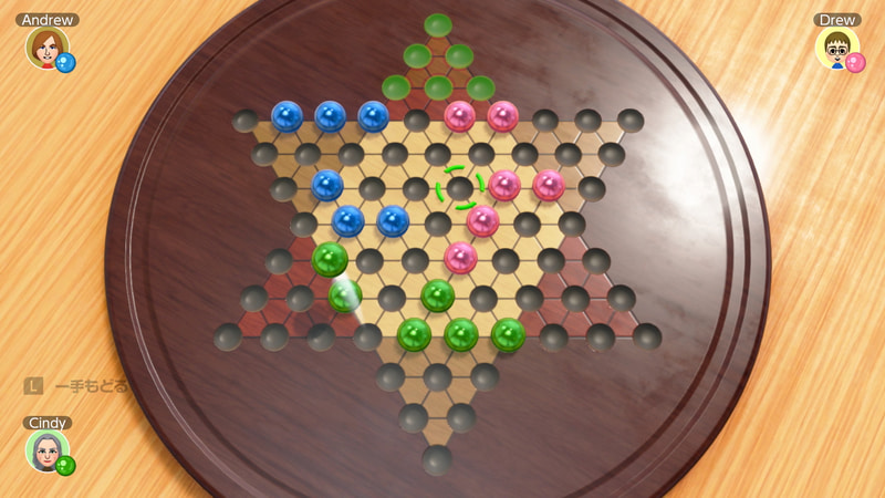 <strong class="em ">チャイニーズチェッカー</strong>：連続ジャンプでゴールを目指すゲーム