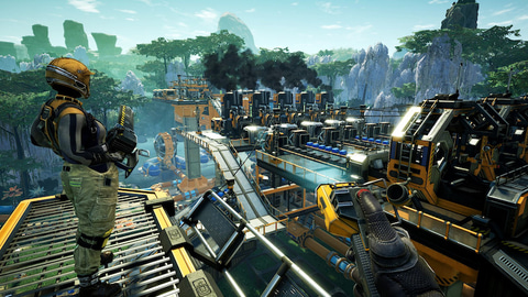 一人称視点のオープンワールド型工場建設シム「Satisfactory」、Steam