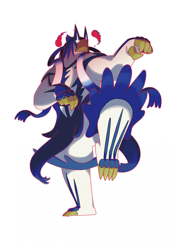 ウーラオス（れんげきのかた・キョダイマックスのすがた）