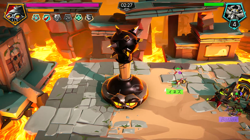 ボスは体力ゲージの1本目が尽きると第2形態に変身する。ここからが本番！と言っても過言ではない