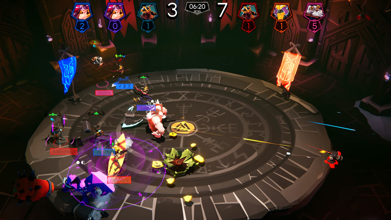 ヴァイキング同士のチーム戦では、先に10キルを達成したチームが勝者となる