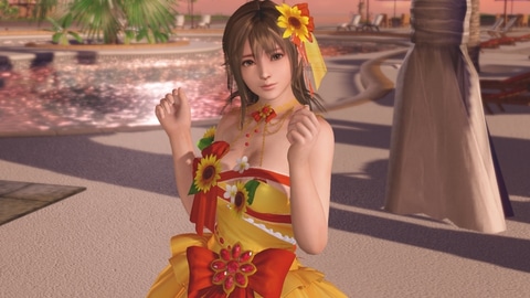 胸元に咲く向日葵がキュート！ 「DOAXVV」、「みさき誕生日ガチャ」と