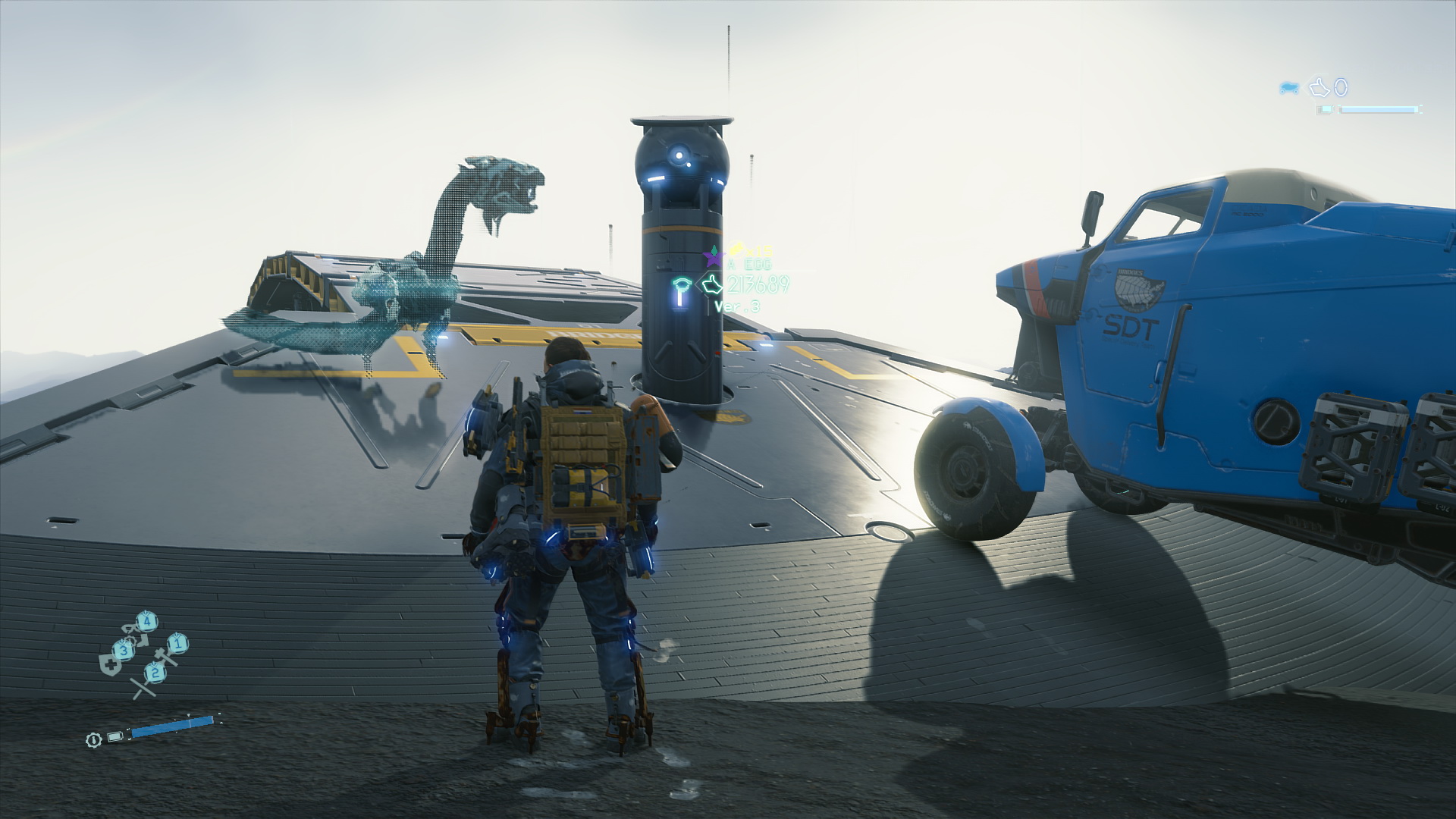 「標準」設定。少しホログラムの影が細くなった気がする