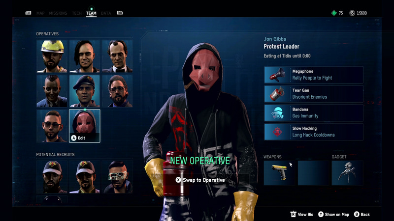 市民例4：抗議デモリーダー。市民たちは生活リズムが決まっていて、彼らが時間ごとにどこで何をしているか、どんな交友関係を築いているかを見ることができる