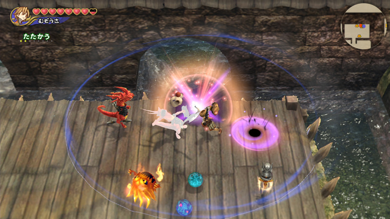 敵の懐に飛び込み、盾での打撃から剣で切り払う二連撃。敵をひるませて妨害することもできる