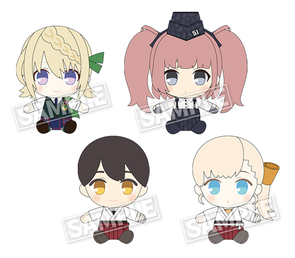 「艦娘ぬいぐるみ（全4種）」価格：各1,800円（税込）