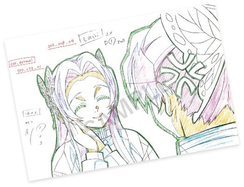 鬼滅の刃 絵巻 カフェ 展示原画ポストカード 胡蝶カナエ コンプufotable 鬼滅の刃 絵巻 カフェ 展示原画ポストカード 胡蝶カナエ コンプ