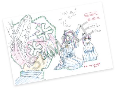 鬼滅の刃 絵巻 カフェ 展示原画ポストカード 胡蝶カナエ コンプufotable 鬼滅の刃」絵巻カフェ全特集キャラクターが公開！ 第6期の特集