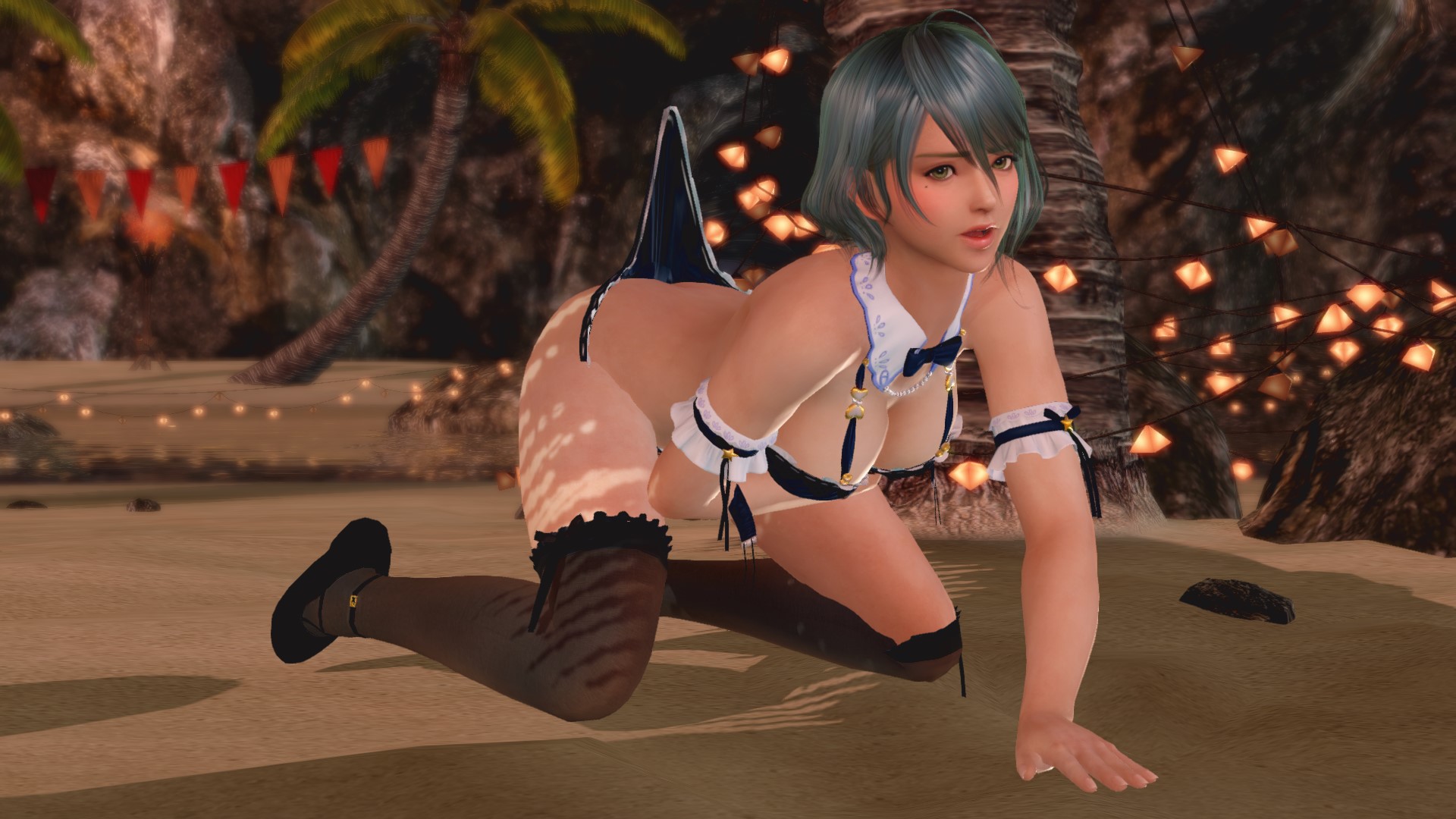 あんな所やこんな所も引っぱり放題。普段はエロお姉さんのたまきも、これには恥ずかしい様子