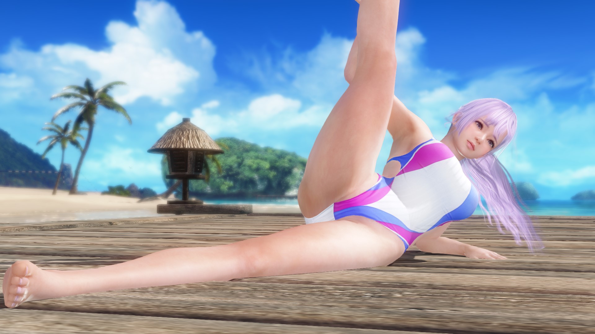 健康的とエロの両方を楽しめる水着だ