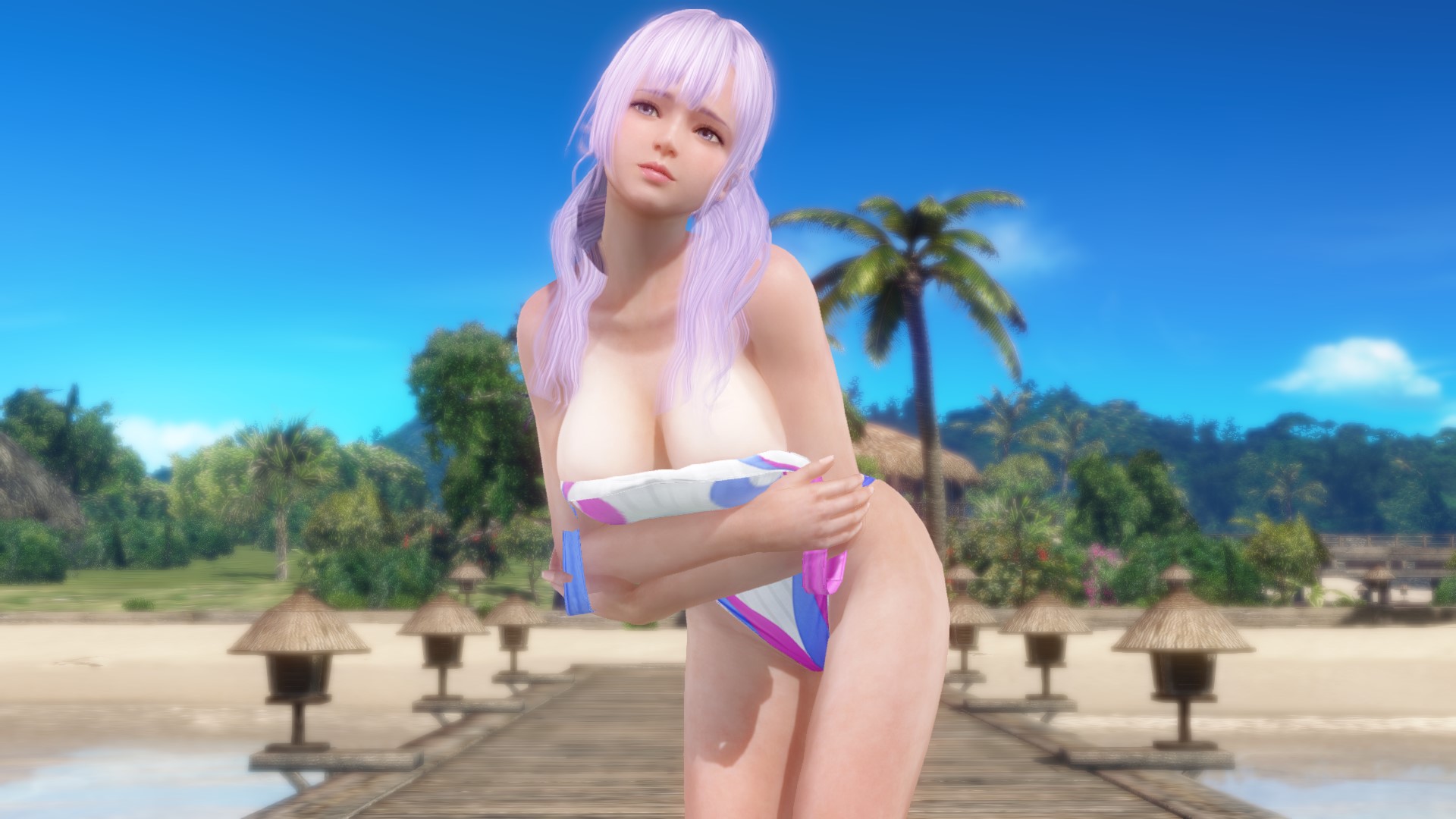 着くずれでもはや健康的な要素は皆無。恥じらいの表情もたまらない