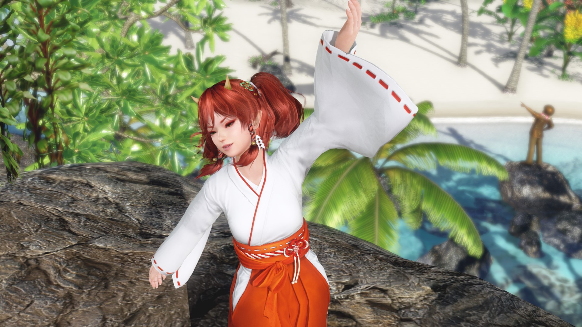 無邪気に大幣をブンブン振る姿も微笑ましい