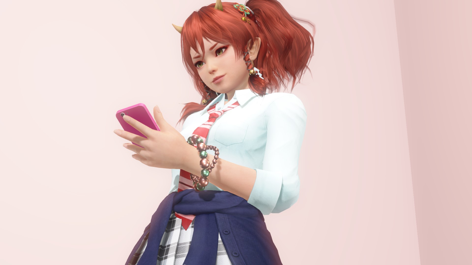 スマホやゲームを持たせれば、まさに今時の女子校生