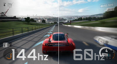 リフレッシュレートは144Hz対応