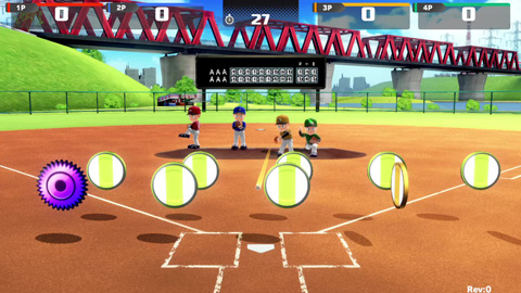 ストレートやフォーク、変化球を使い分けて高得点を目指そう