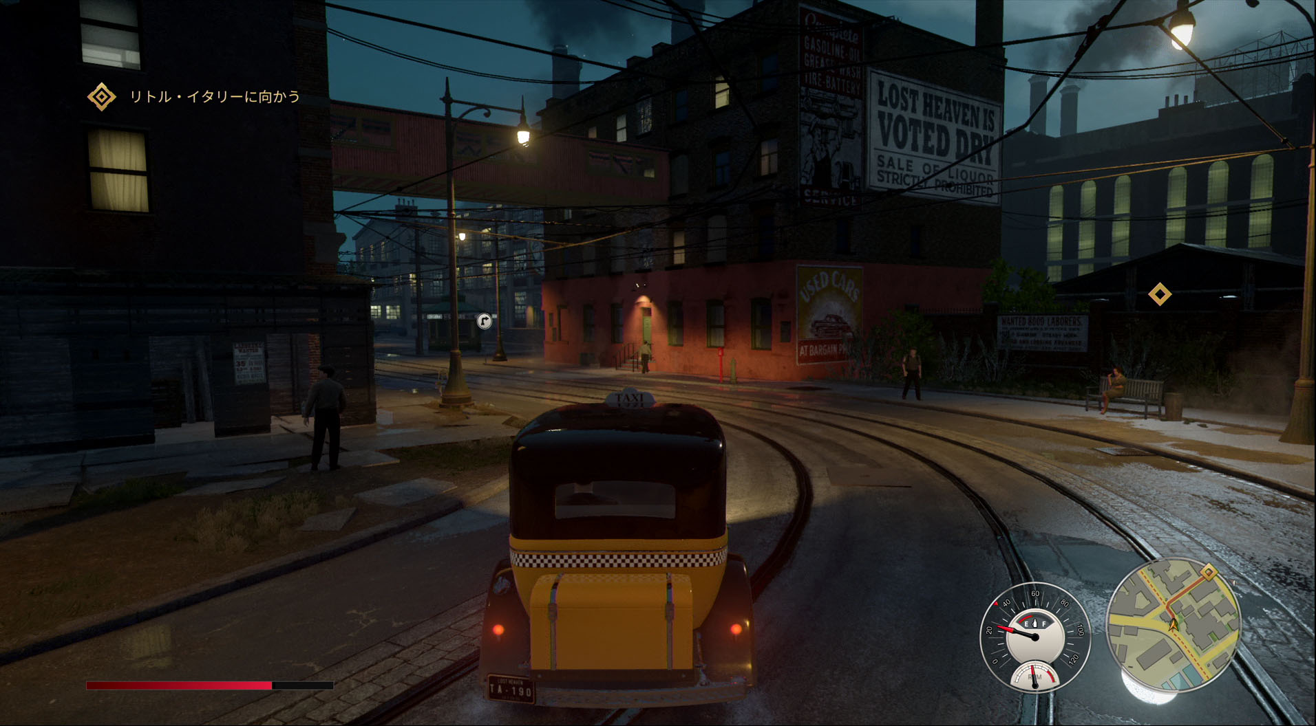 美しいグラフィックスで一新されたロストヘブン。当時のアメリカの都市を旅する気持ちになれる