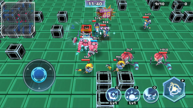 10名のプレーヤーが集まり乱戦状態に……バトルロイヤルに相応しい光景だ