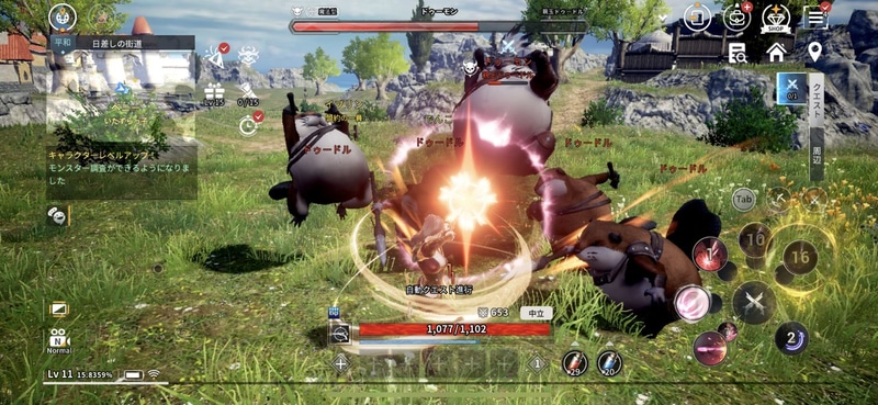 クエストの進行や狩りはほぼオートで可能だ