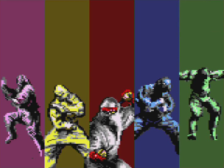 戦隊ヒーローが如く、カラフルな5人の忍が活躍する