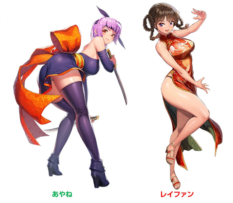 デスティニーチャイルド」と「DOAXVV」がコラボ！ あやねとレイファン 