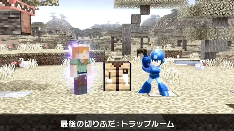 カービィが吸い込むとなんと四角いデザインに！