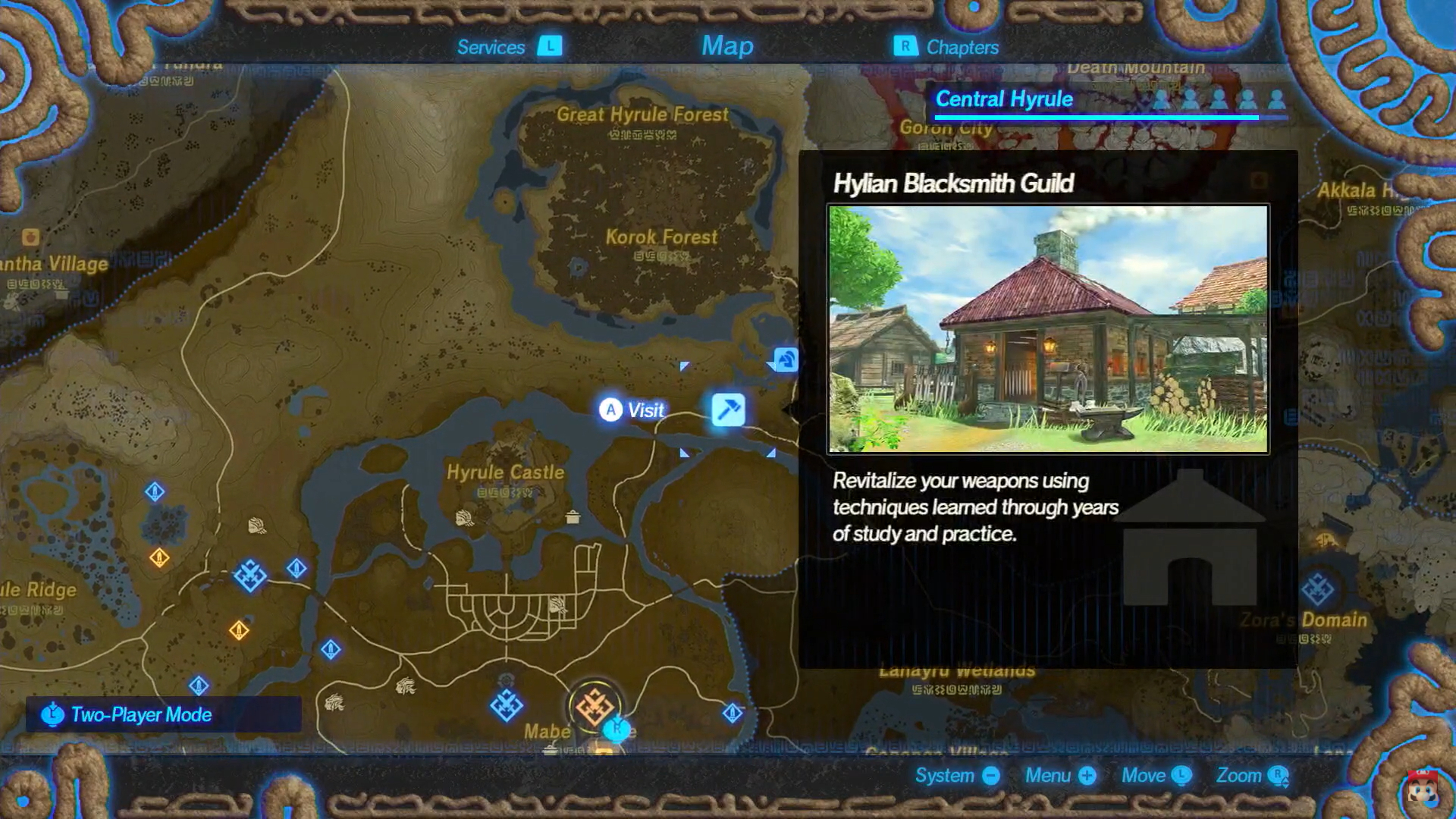 キャラクターを強化できる鍛冶屋