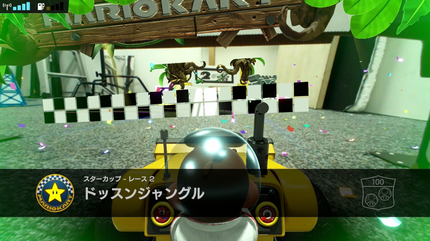 ドッスンジャングル。名前からもわかる通り、ドッスンが行く手を阻む。