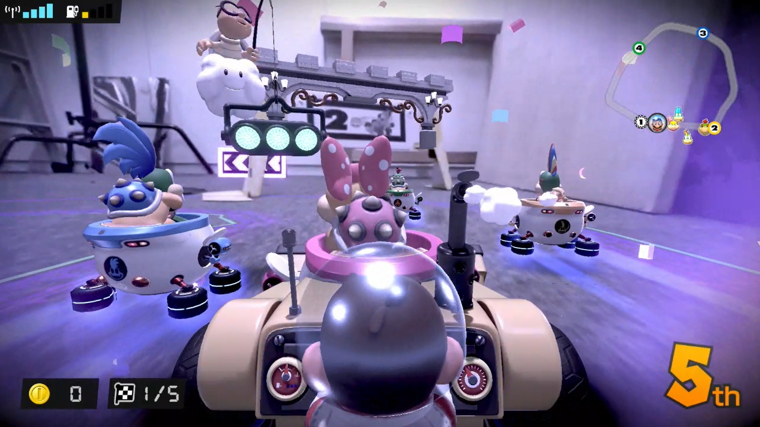 カメックミラージュは、ランダムでコースが突如反転されてしまう。