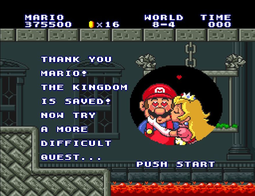 ワープゾーンを使用してクリアした場合でもワールドA-1に進める。しかも、マリオのストックをそのまま持ち越せるので実に親切だ